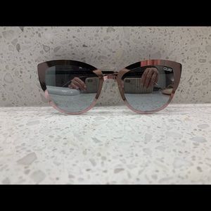 Quay rose gold mirrored sunglasses
